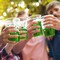 St. Patrick's Day Celebration Pack - 60 Pcs 12oz Irish Themed Plastic Cups with Lucky Shamrock Design, Disposable for Easy Clean-Up, Ideal for Party Supplies & Favors,Irish